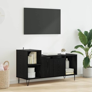 vidaXL ТВ шкаф 100 x 35 x 55 см Черния дъб Инженерна дървесина (882722)