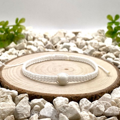 Certom Macramé náramek s magnezitem 0479