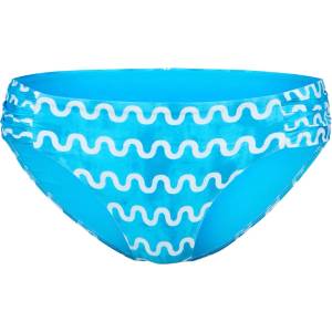 Seafolly Дамско бикини долнище Seafolly Women's Soundwave Ruched Side Retro Pant Bikini bottom - Turquoise - размер 32 (EU) (150-4432-0211)