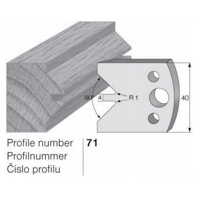 IGM profil 071 - pár omezovačů 40x4mm SP