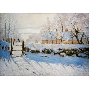 Bluebird Puzzle - Puzzle Monet: The Magpie, 1869 - 1 000 piese