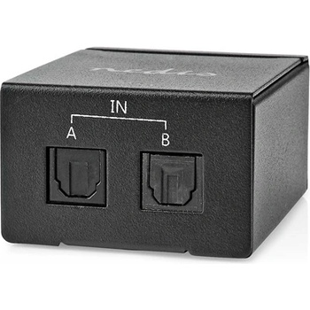 Nedis Недис ASWI2512BK цифров аудио превключвател 2x Toslink (ASWI2512BK)