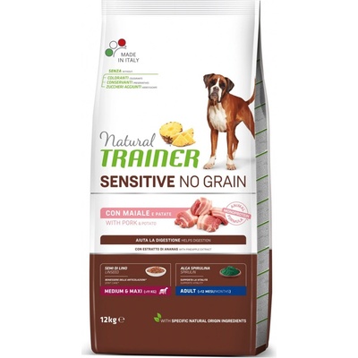 Natural Trainer Sensitive dog No Grain M/M vepřové 12 kg