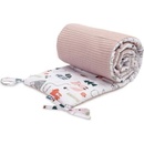 Sensillo Mantinel do postieľky Vafle Hrochy Ružová