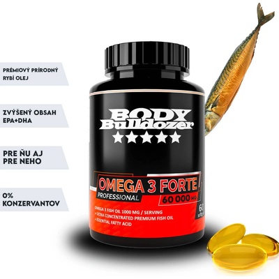BodyBulldozer Omega 3 Forte Professional 60 kapsúl
