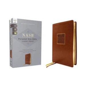 Nasb, Personal Size Bible, Large Print, Leathersoft, Brown, Red Letter, 1995 Text, Comfort Print | Zondervan (2025)