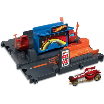 Mattel Hot Wheels Mattel City Odjezdová čerpací stanice + autíčko HKX45