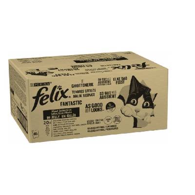 Felix Fantastic hovězí kuře tuňák treska v želé 80x85g
