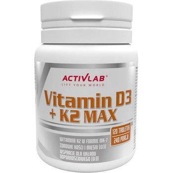 Image 1 of ACTIVLAB Vitamin D3+K2 MAX, 120 Tablets