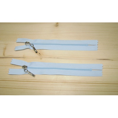 Kostenný zips modrá 3mm nedeliteľný 14cm