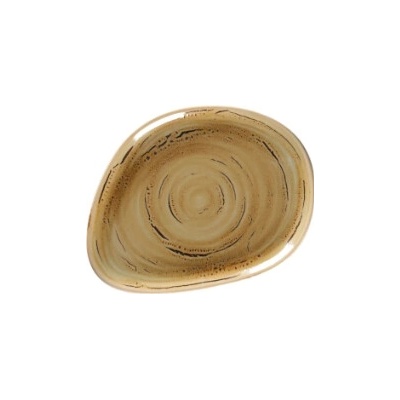 RAK Porcelain Spot tanier plytký 22 x 16,5 cm hnedý granát SGRFLFP22-12