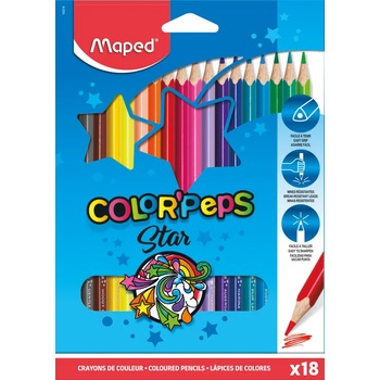 Maped Цветни моливи MAPED Color Peps Star 18 цвята