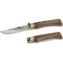 OLD BEAR STAINLESS STEEL, CARVED WALNUT HANDLE XL 9307/23_LNI