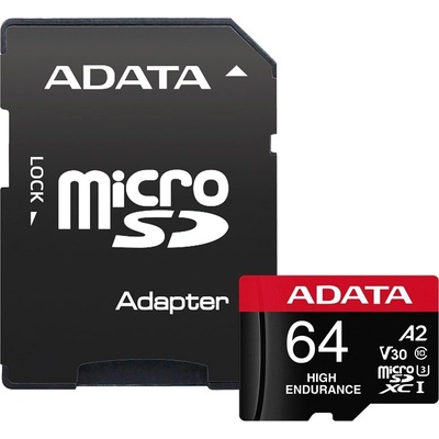 Adata MicroSDXC karta 64GB High Endurance AUSDX64GUI3V30SHA2-RA1