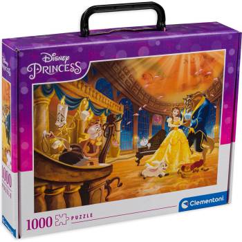 Clementoni Пъзел Clementoni от 1000 части - Красавицата и звярът, в куфарче (39676)