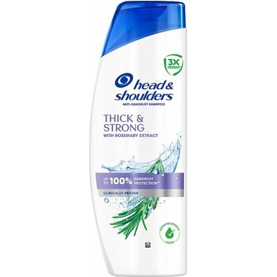 Head & Shoulders Thick & Strong šampón proti lupinám s výťažkom z rozmarínu 400 ml