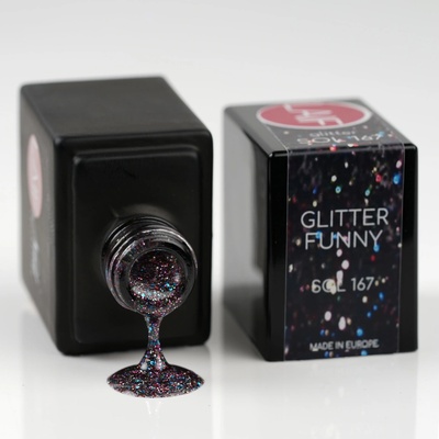 Laif gel lak třpytivý SOL 167 Glitter Funny 10 ml