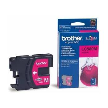 Brother Мастилена глава Brother LC980, Magenta, 260 страници при 5 процента покритие, Червен, office1_3015100037