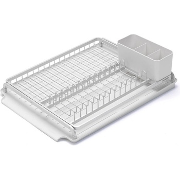 Brabantia Сушилник за съдове Brabantia Sinkside 1000205, Тава за отцеждане с наклон, Поставка за прибори, Светлосив (1000205)