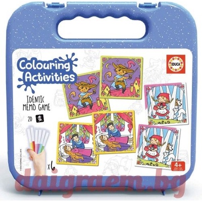 Educa Забавна мемо игра за оцветяване educa Гората 18211 - 20 части (edu18211)