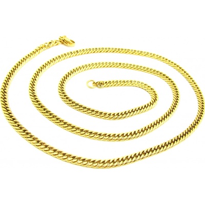 Steel Jewelry Řetízek pozlacený z chirurgické oceli NH150132