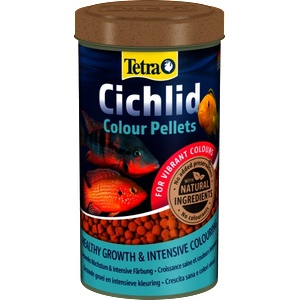 TETRA Cichlid Colour Pellets - пълноценна храна за всички видове цихлиди - подсилва цветовете