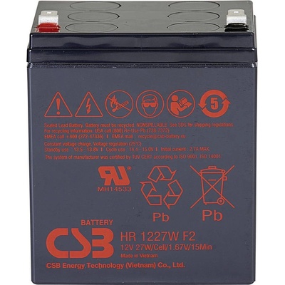 CSB HR1227WF2 12V 6.2Ah