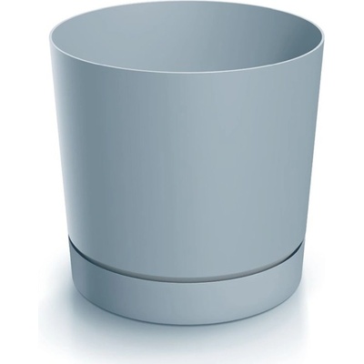 Prosperplast kvetináč TUBO P s miskou 23,9 cm sivý