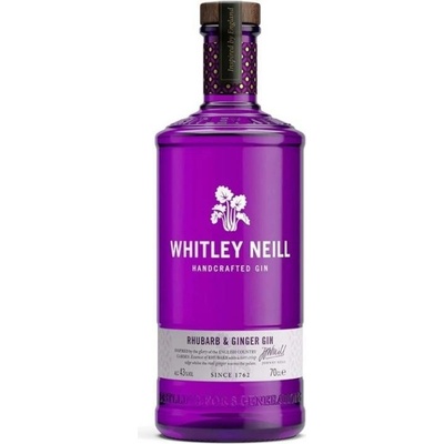 J.J Whitley Rhubarb & Ginger Gin 43% 0,05 l (holá láhev)