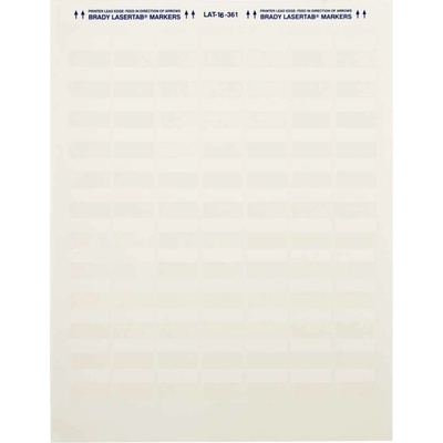 Brady LAT-16-361-1 / 024565, LaserTab Laser Printable Labels, 25.40 mm x 19.05 mm