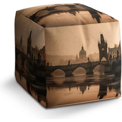 Sablio Taburet Cube Praha Karlov most 1: 40x40x40 cm