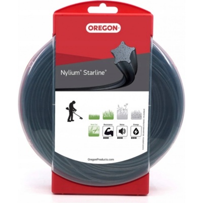 OREGON Žací struna 2,4 mm x 90 m - NYLIUM HVĚZDA (104883E) – Zboží Dáma