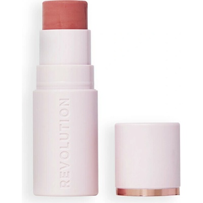 Makeup Revolution Skin Silk Blush Stick krémová tvářenka v tyčince Rose Nude Pink 4,5 g