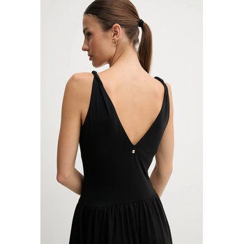 Pedro del Hierro Рокля Pedro del Hierro в черно среднодълга разкроена 3812197 (3812197)