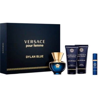 Versace Dylan Blue Gift Set EDP 100 ml + Shower Gel 100 ml + Body Lotion 100 ml + EDP 5 ml за жени