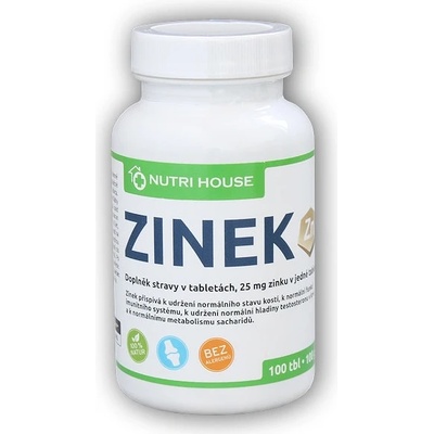 Nutri House Zinek 25mg 100 tablet