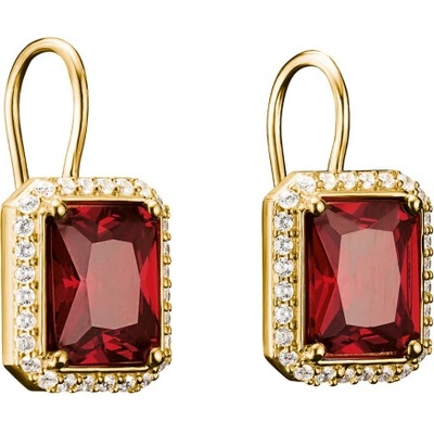 THOMAS SABO náušnice Red Octagonal H2338-414-10