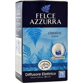 Felce Azzurra elektrický podsvícený osvěžovač vzduchu do zásuvky + náplň Talco Classico 20 ml