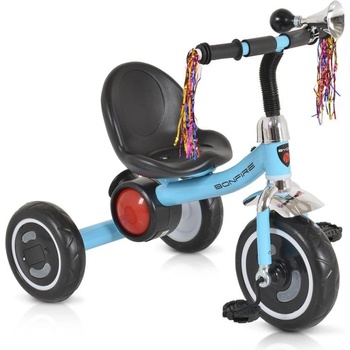 Moni Детска триколка Bonfire със светещи гуми син (3800146231613)