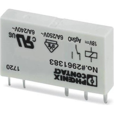 Phoenix Contact REL-MR- 18DC/21, 2961383 relé, 250 V DC/AC, 6 A, 10 ks