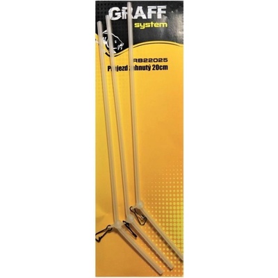 Graff System Průjezd zahnutý 20cm Transparentní 3ks