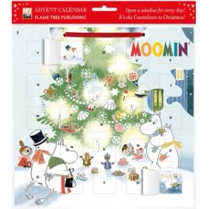 Flame Tree Publishing Moomin: Christmas Comes to Moominvalley Advent Calendar (with Stickers)