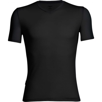 Icebreaker Мъжко мериносово термобельо Icebreaker Anatomica S/S V Merino base layer - Black / Monsoon (015-0487-0113)