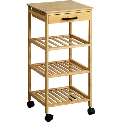 Kesper kuchyňský vozík 33 x 33 x 73 cm béžová – Zbozi.Blesk.cz