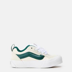 Vans Детски маратонки Vans Unisex Kids' Knu Skool Retro Sport Green/Marshma Canvas Trainers - Green/Mallow