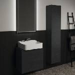 Ideal Standard Висок стенен шкаф Ideal Standard Atelier Conca, тъмен дъб, 1 врата, 37 см (T3955Y4)