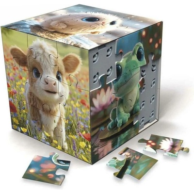 Educa 3D puzzle kocka zvieratká 54 ks