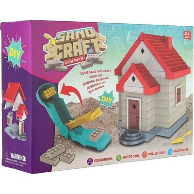 Teddies dům s pískem plast s doplňky