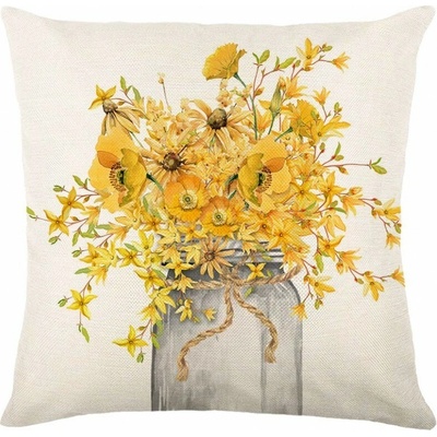 Textilomanie Ľanová BLOSSURA krémová 45 x 45 cm