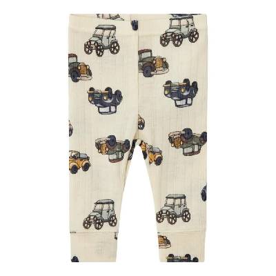 Панталони Name it Wang Needle pants - Beige (Snow White / Aop)
